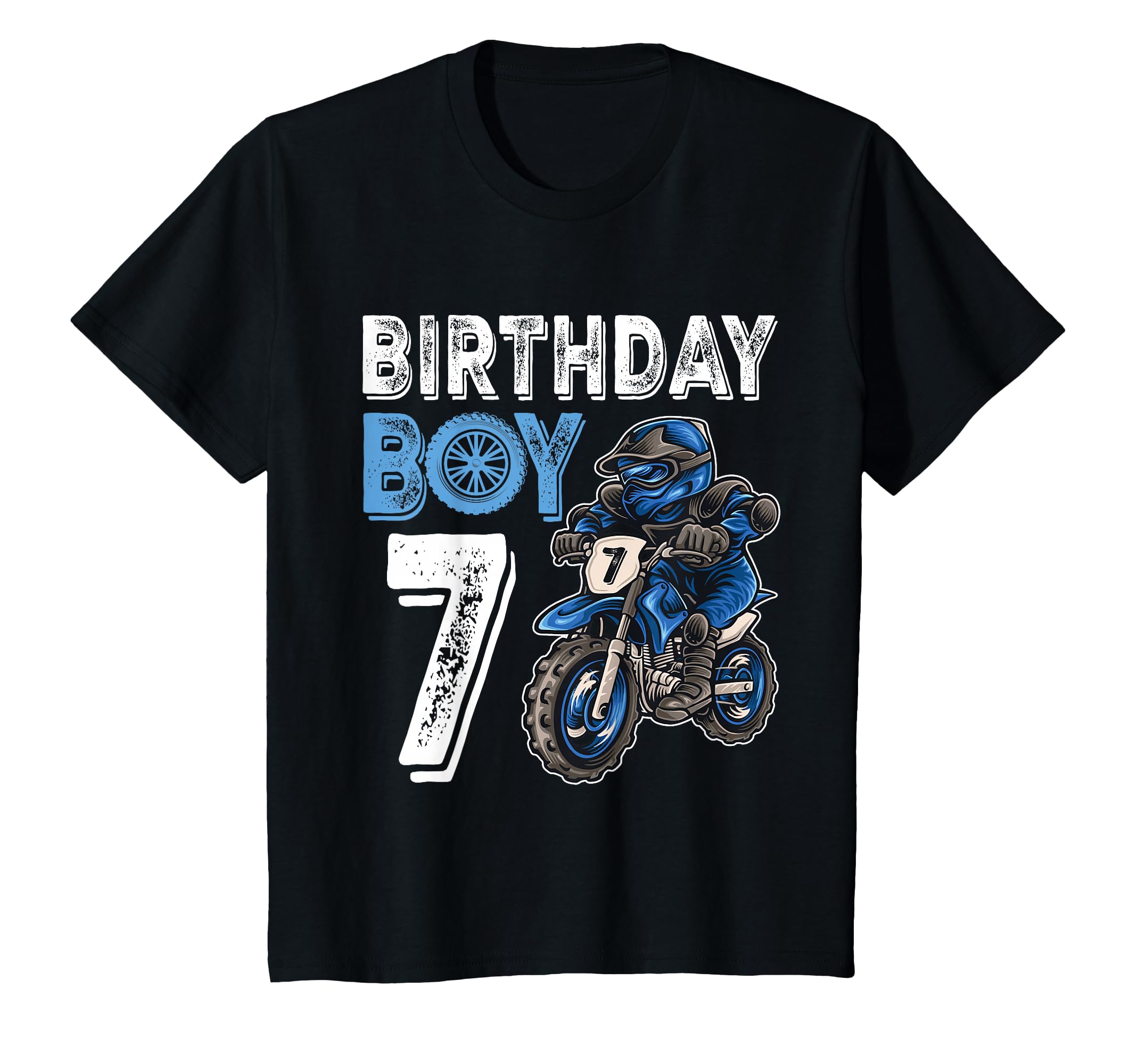 Motocross MX 7th Gift 7 Year Old Dirt Bike Birthday Party T-Shirt