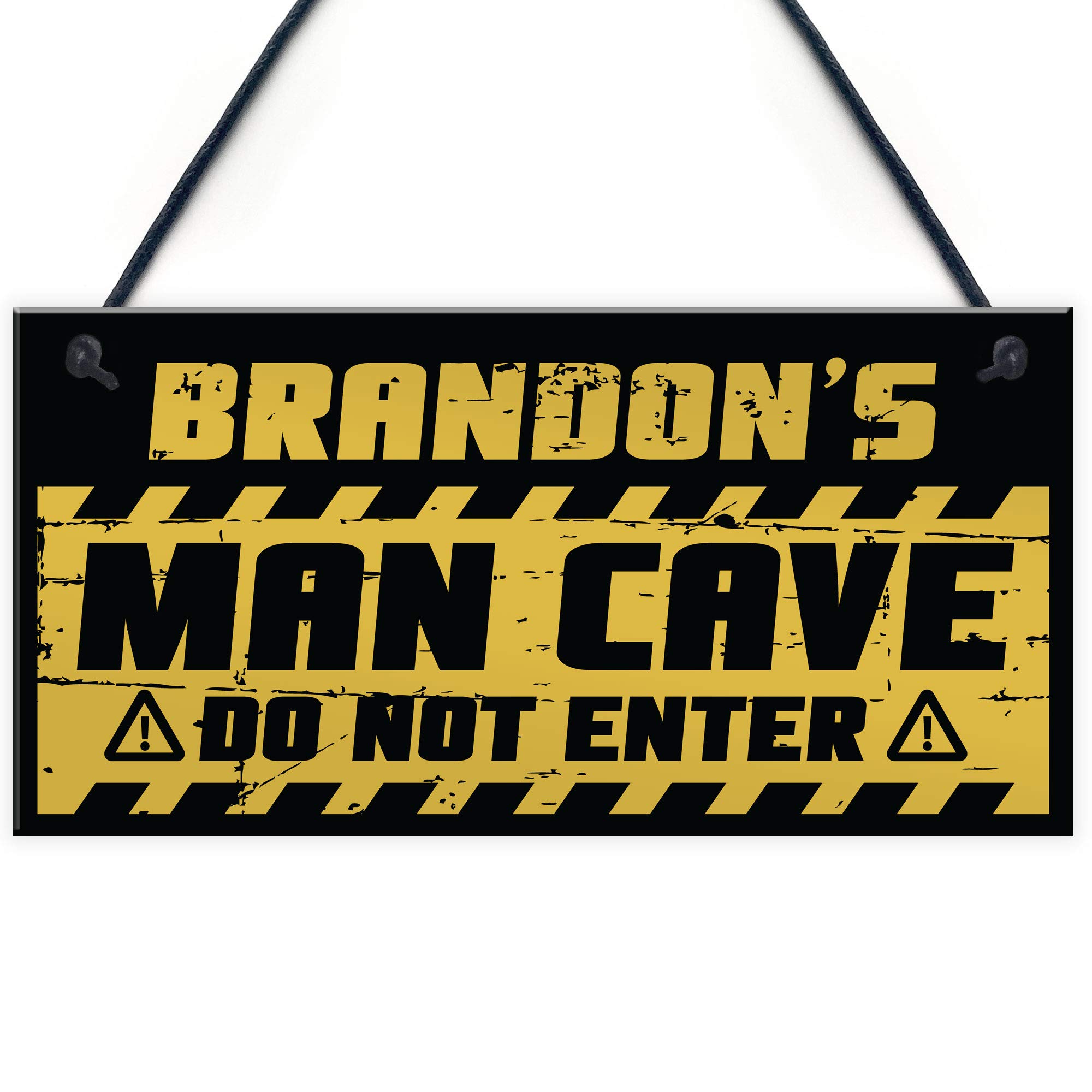 Funny Man Cave Sign Garage Sign PERSONALISED Bar Shed BBQ Games Room Gift