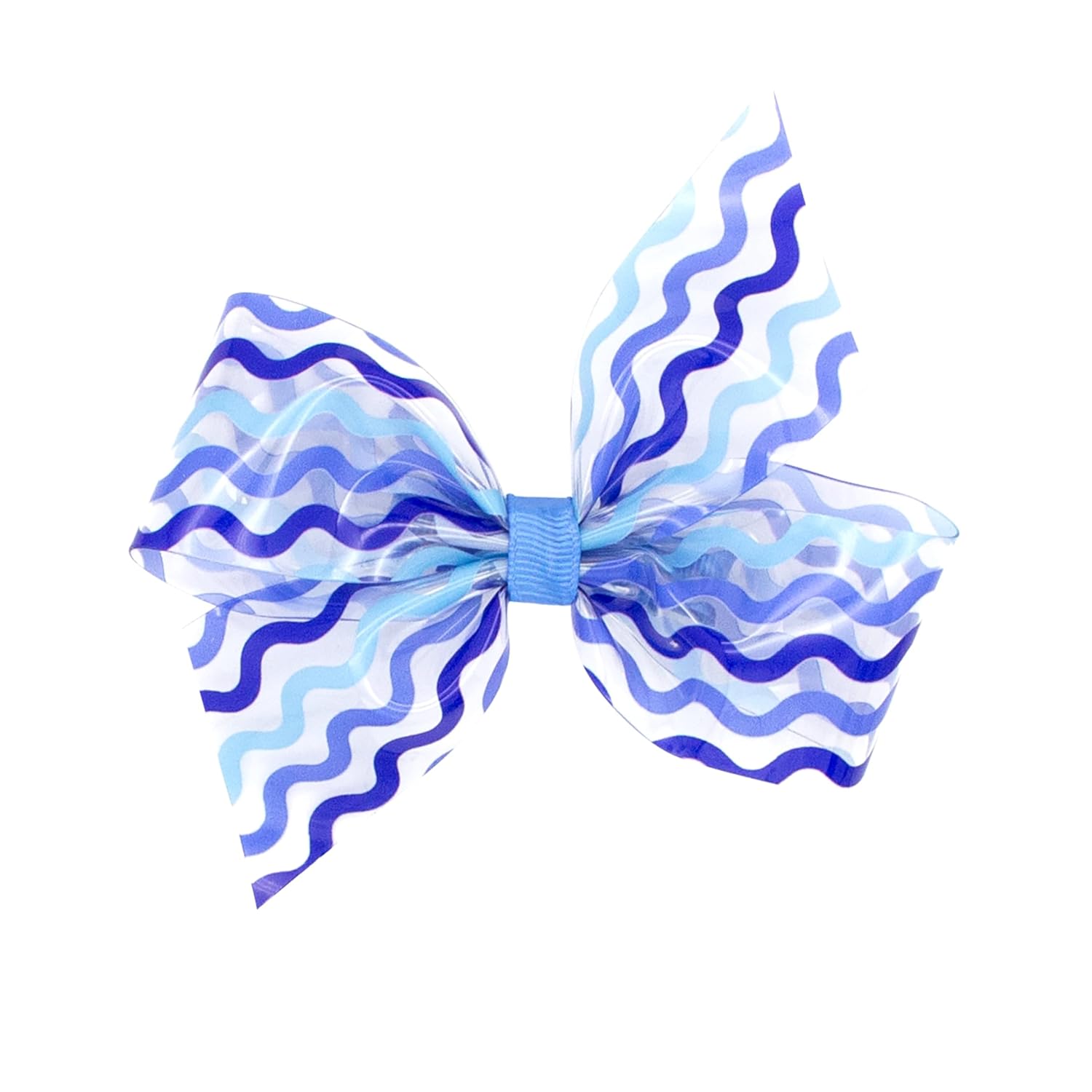 Wee Ones Girls' Wee Splash Colored Vinyl Hair Bow with Plain Wrap, Nectar, King
