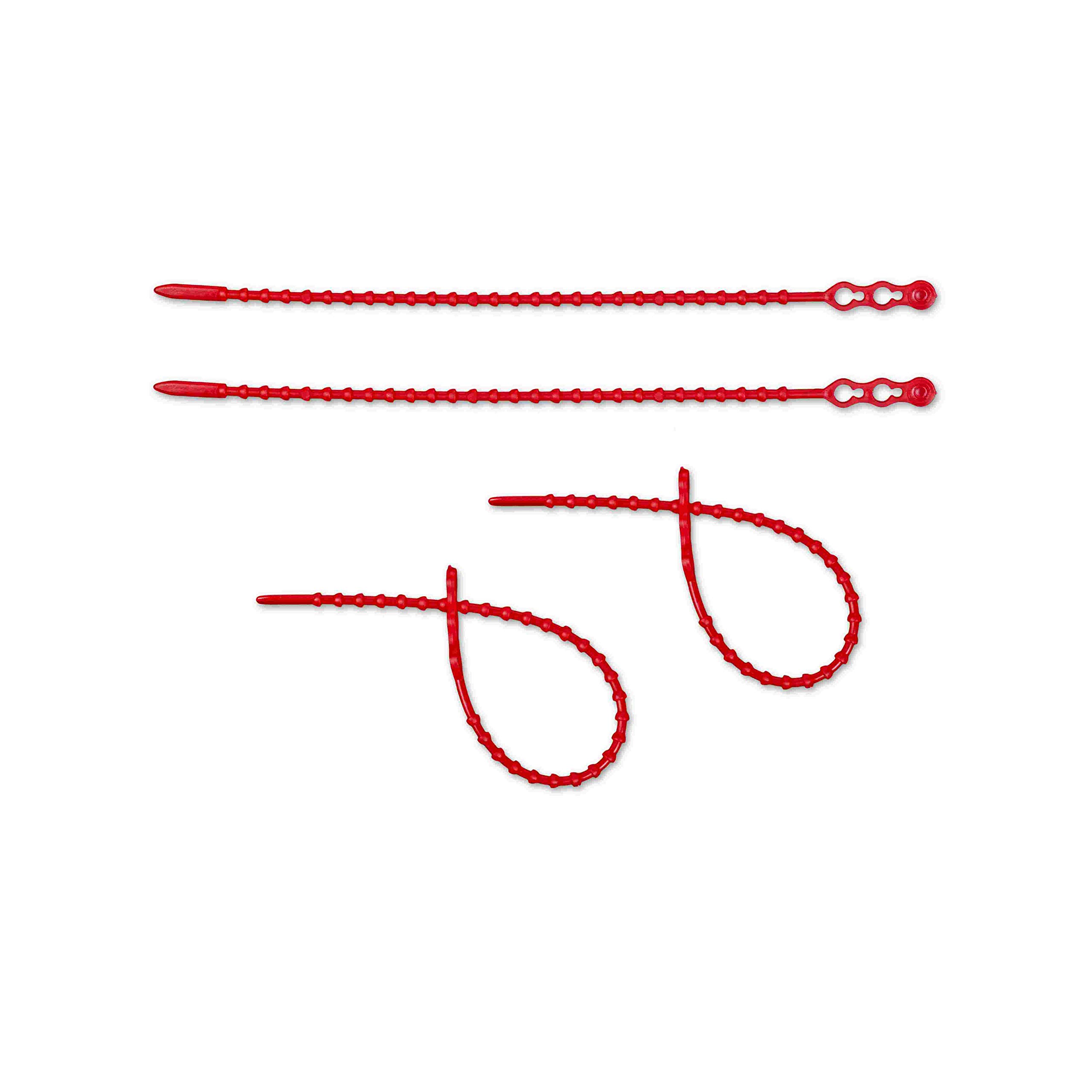 mashpaper 1000 X Anelli Reticolari Di Fissaggio, Fascette Universali, Fascette Fermacavi Lunghe 693218 (Rosso - 180 Mm)