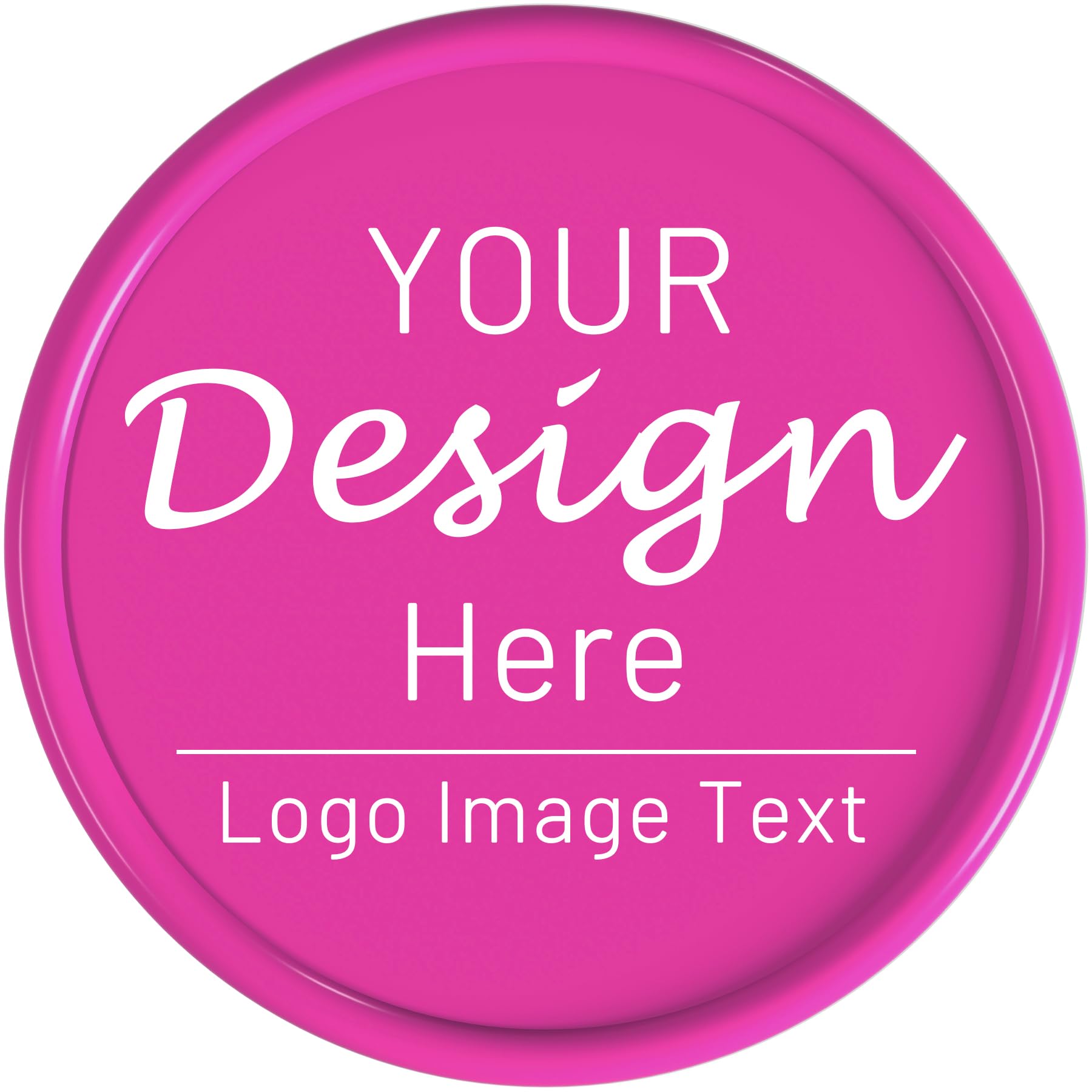 200 Custom Poker Chips,Double Sided Full Color Print,Imprint Your Own Personal Logo, Text and Image,Set for Bar Tokens,Party,Memorial Day,Golf and Wedding Favors (Rose Red)