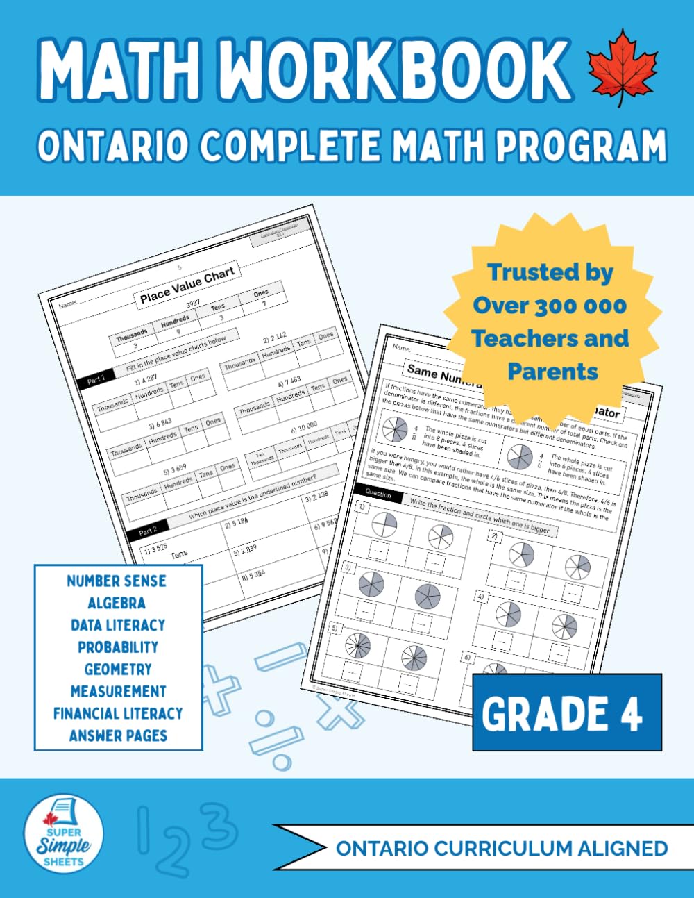 Ontario Grade 4 Math Workbook: The Only Full-Year Workbook That Covers Every Ontario Math Expectation Across All Five Strands