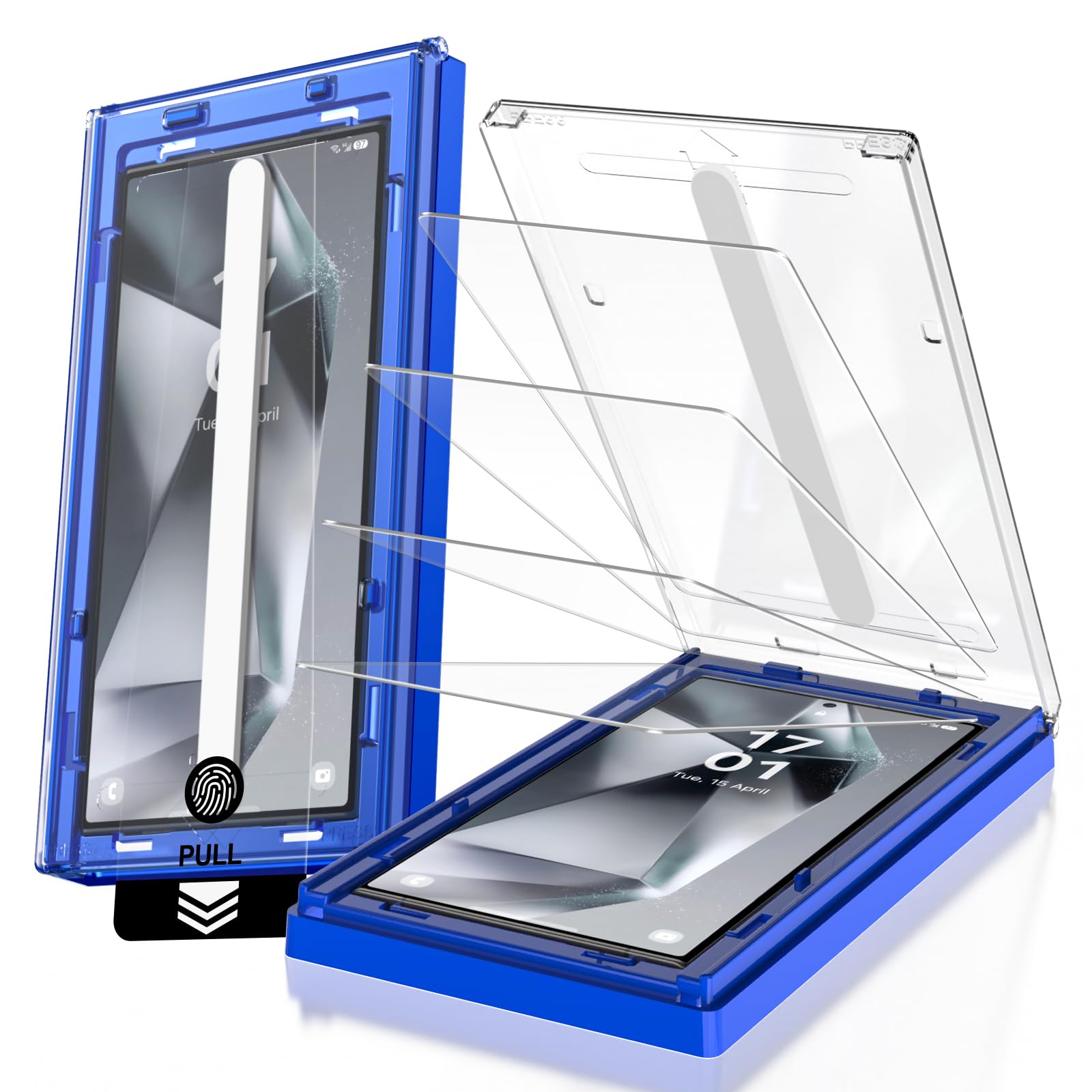 EZ-GLAZ-4 Pack for Samsung Galaxy S24 Ultra Screen Protector [6.8"]