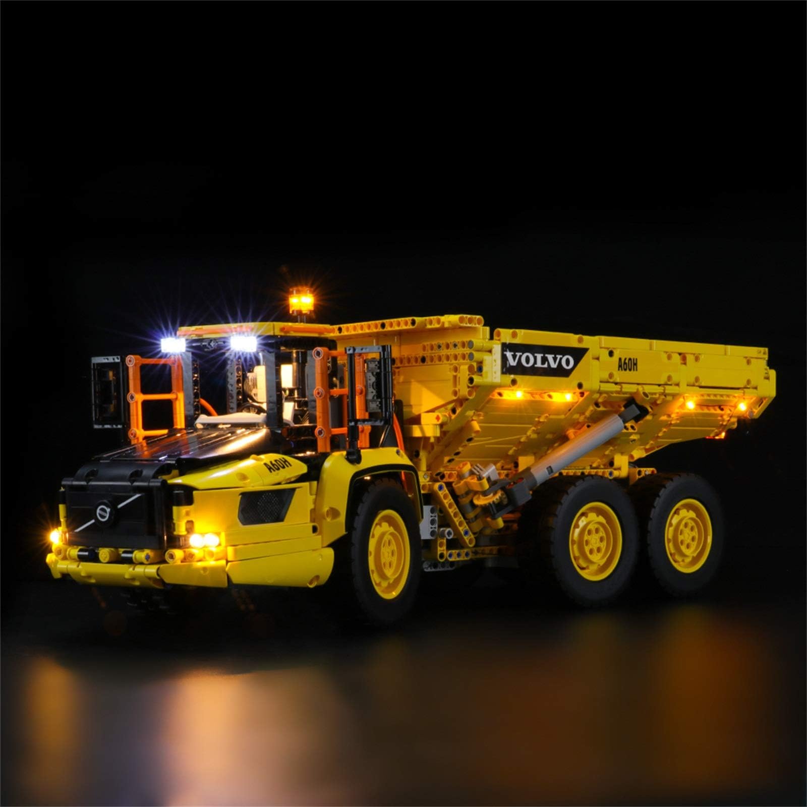 Light Set (Technic 6x6 Articulating Carrier) Building Block Model - LED Light Kit for Lego 42114 (Models Not Included)