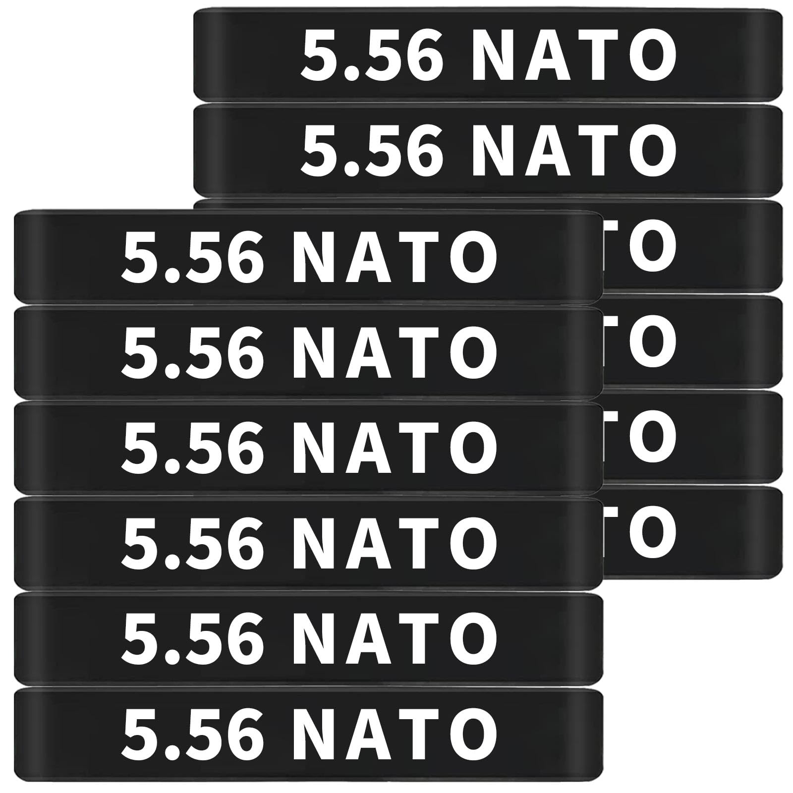 12 Pack Miaozhun 5.56 NATO Magazine Marking Bands 5.56 Magazine Caliber Identification