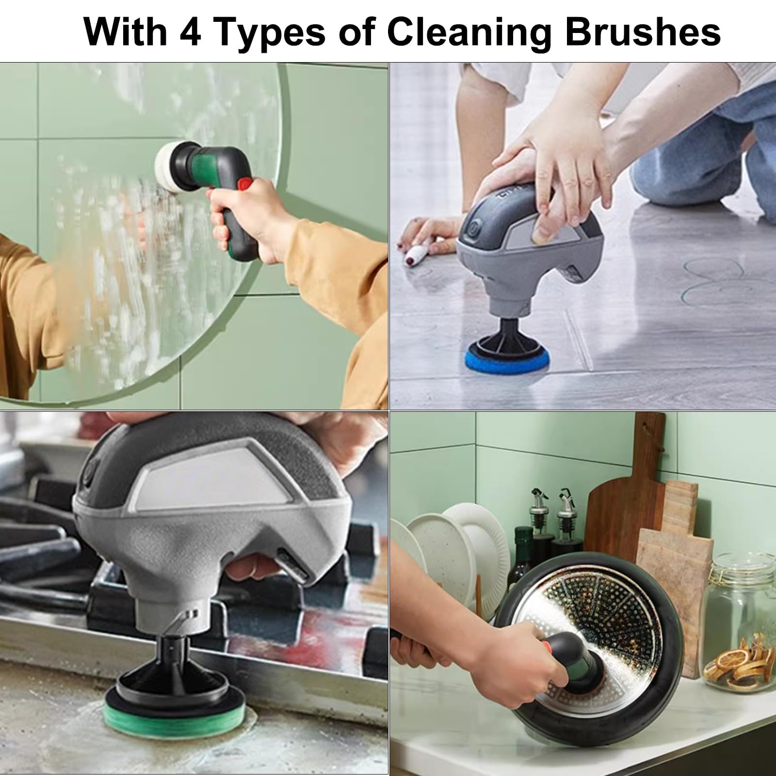 20 Pcs Tampon De Nettoyage Brosse De Nettoyage électrique