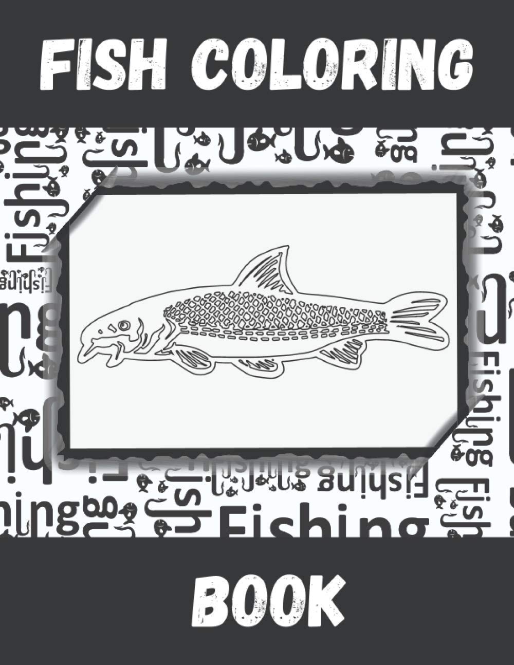 Fish Coloring Book: A Relaxing Fishing Coloring Book for Adults
