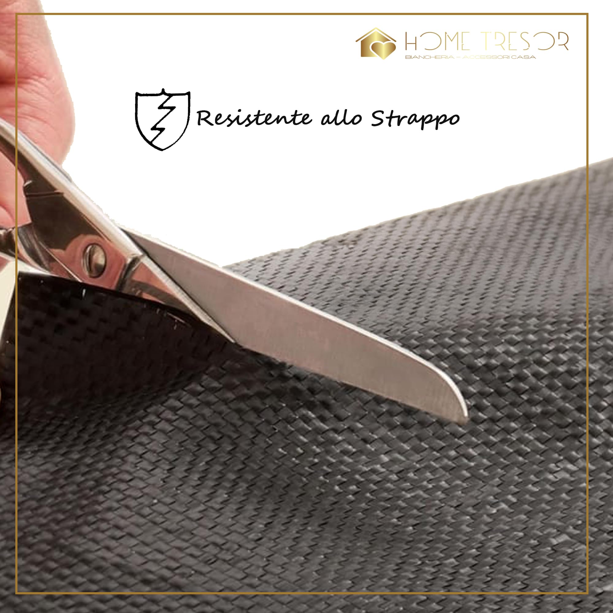 Home Tresor - Telo Pacciamatura Anti Erbacce Antialga Tessuto Permeabile Barriera Contro Infestanti per Orto e Giardino - 1x50 MT