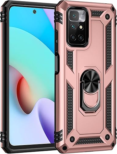 Miniatura 2 de Funda compatible con Xiaomi Poco X3 GT, compatible con Redmi Note 10 Pro (China) 5G con soporte de anillo 2 en 1, color rosa