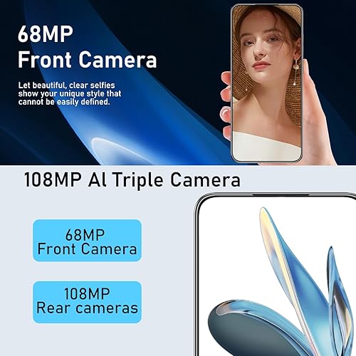 Miniatura 4 de 16ProMa x 5G - Teléfono inteligente desbloqueado, 12 GB+512 GB 7000 mAh, teléfono celular completamente para Android 14, pantalla HD de 6.99
