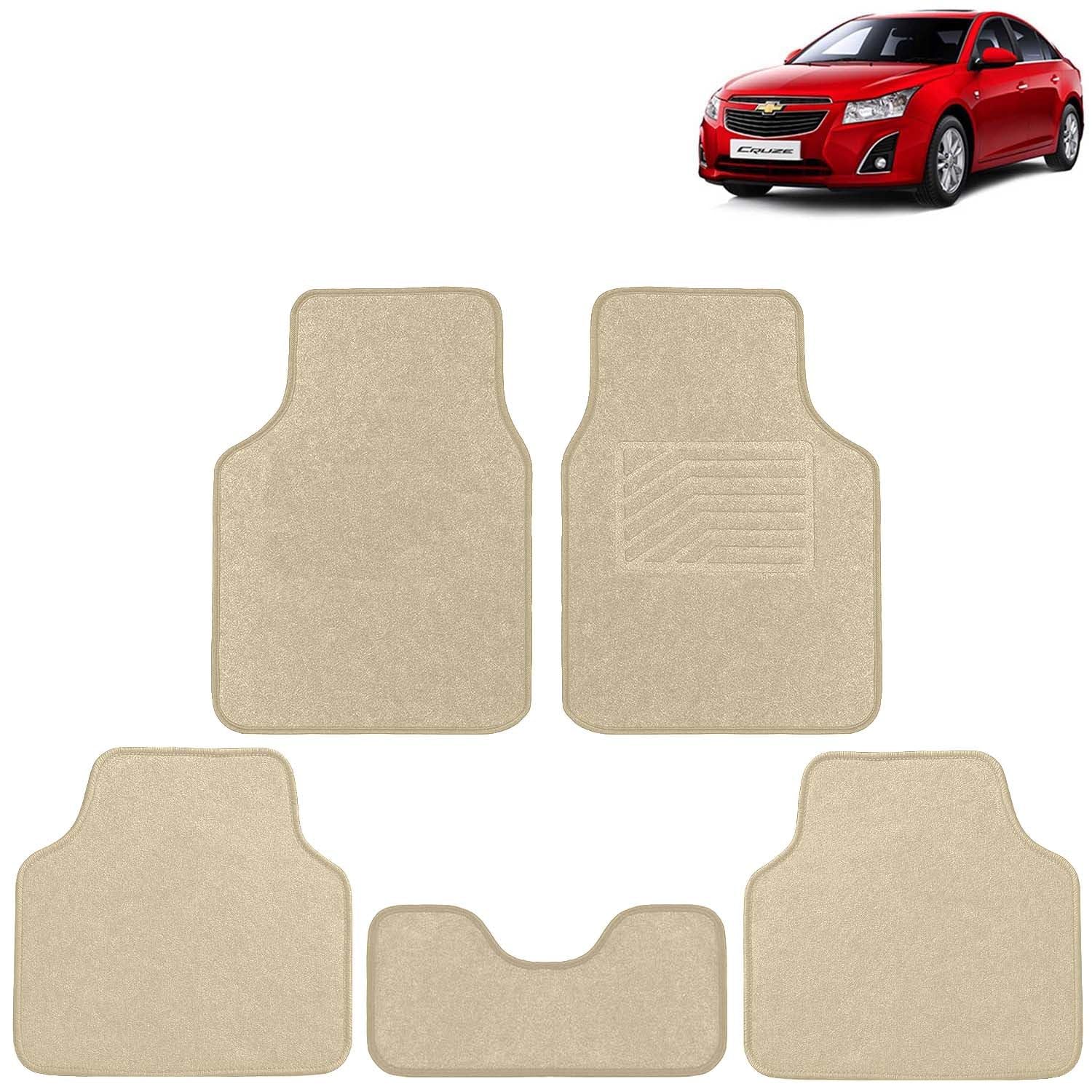 KINGSWAY Spike Grass Car Mat Compatible with Morris Garages (MG) Hector Plus (Year 2026 Onwards - All Model) | Set of 5 Pcs Foot Mats | Universal Fit Floor Mats Premium Car Accessories | Full Black