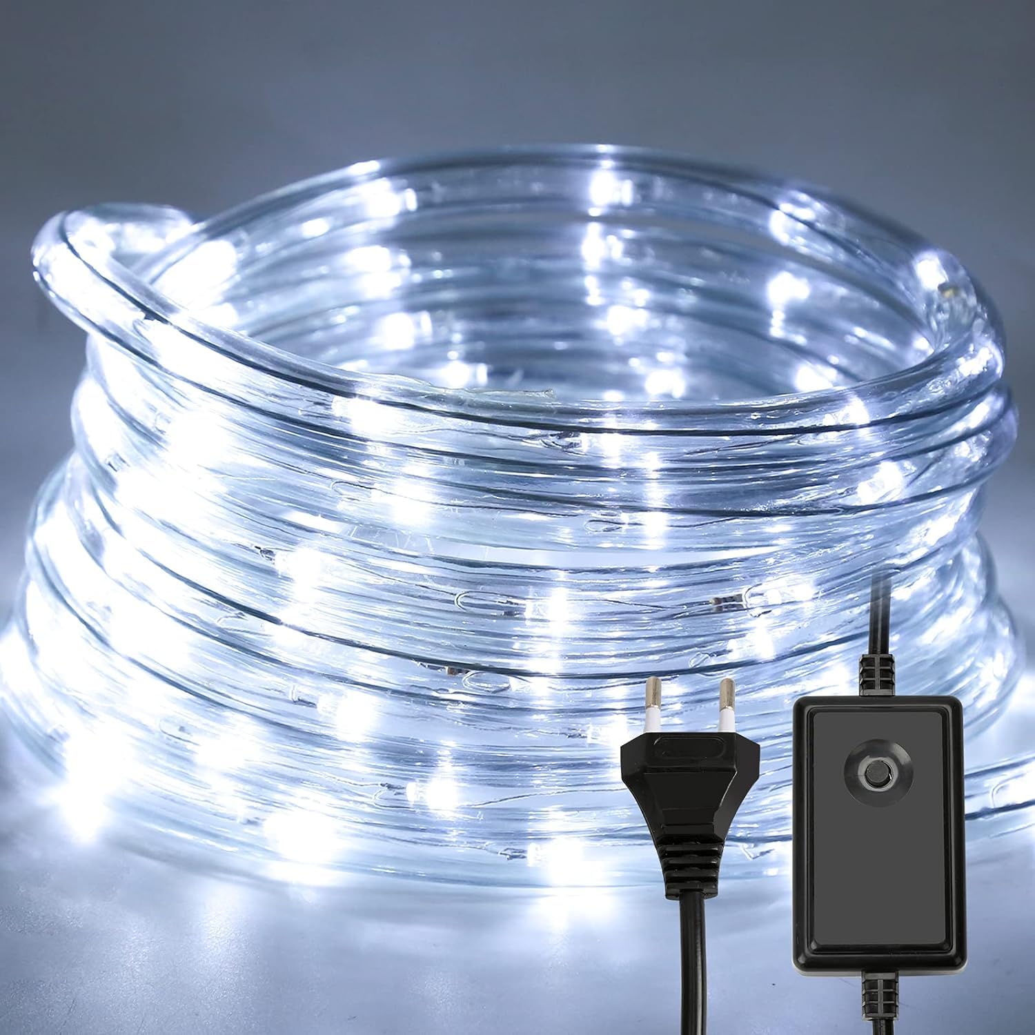 Deals TUBO LUMINOSO LED LUCI DI NATALE IMPERMEABILE ESTERNO (Bianco Freddo, 20 metri)