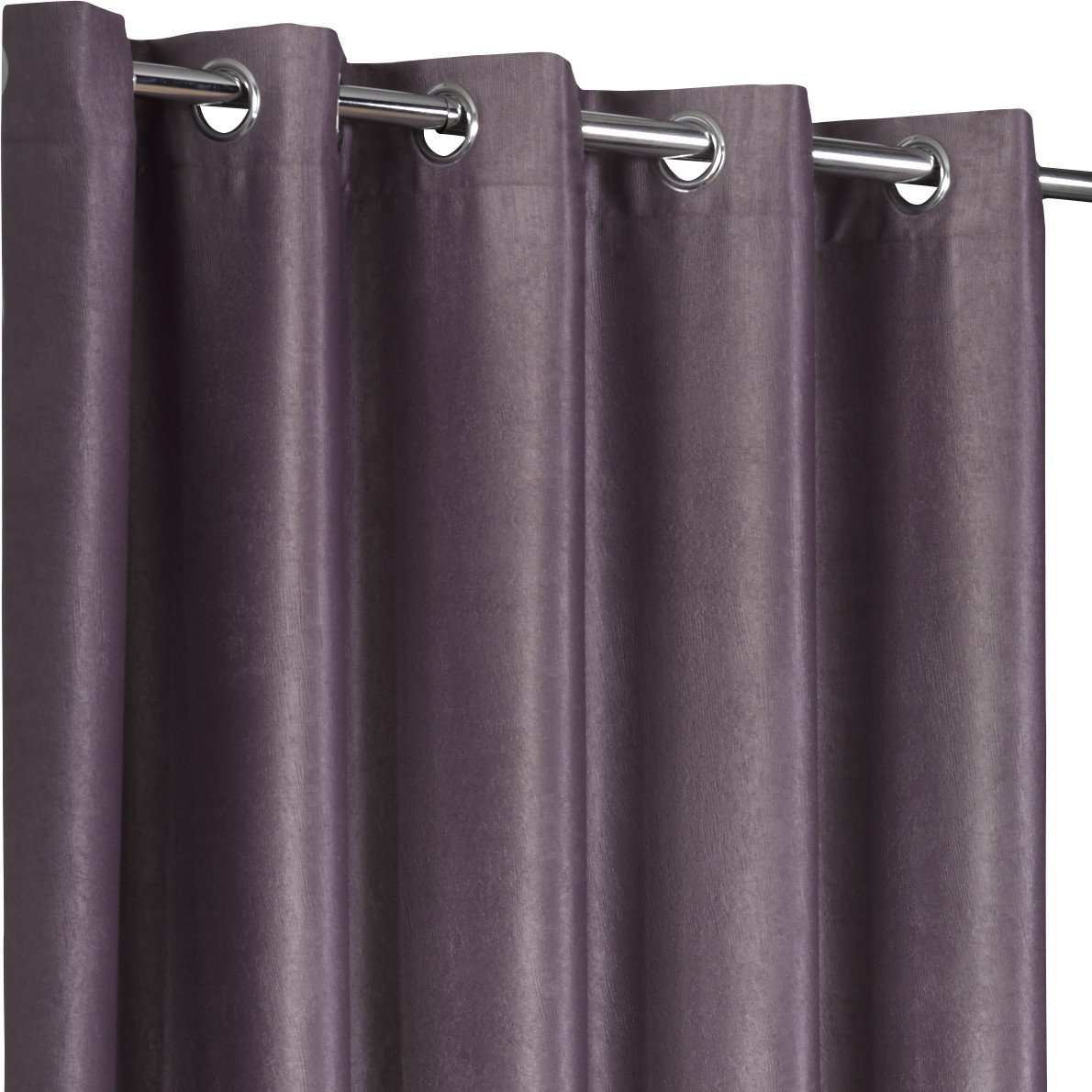 Emma Barclay Logan - Textured Woven Blackout Eyelet Curtains in Silver - Width 66 x Drop 54" (168 x 137cm) - Image 2