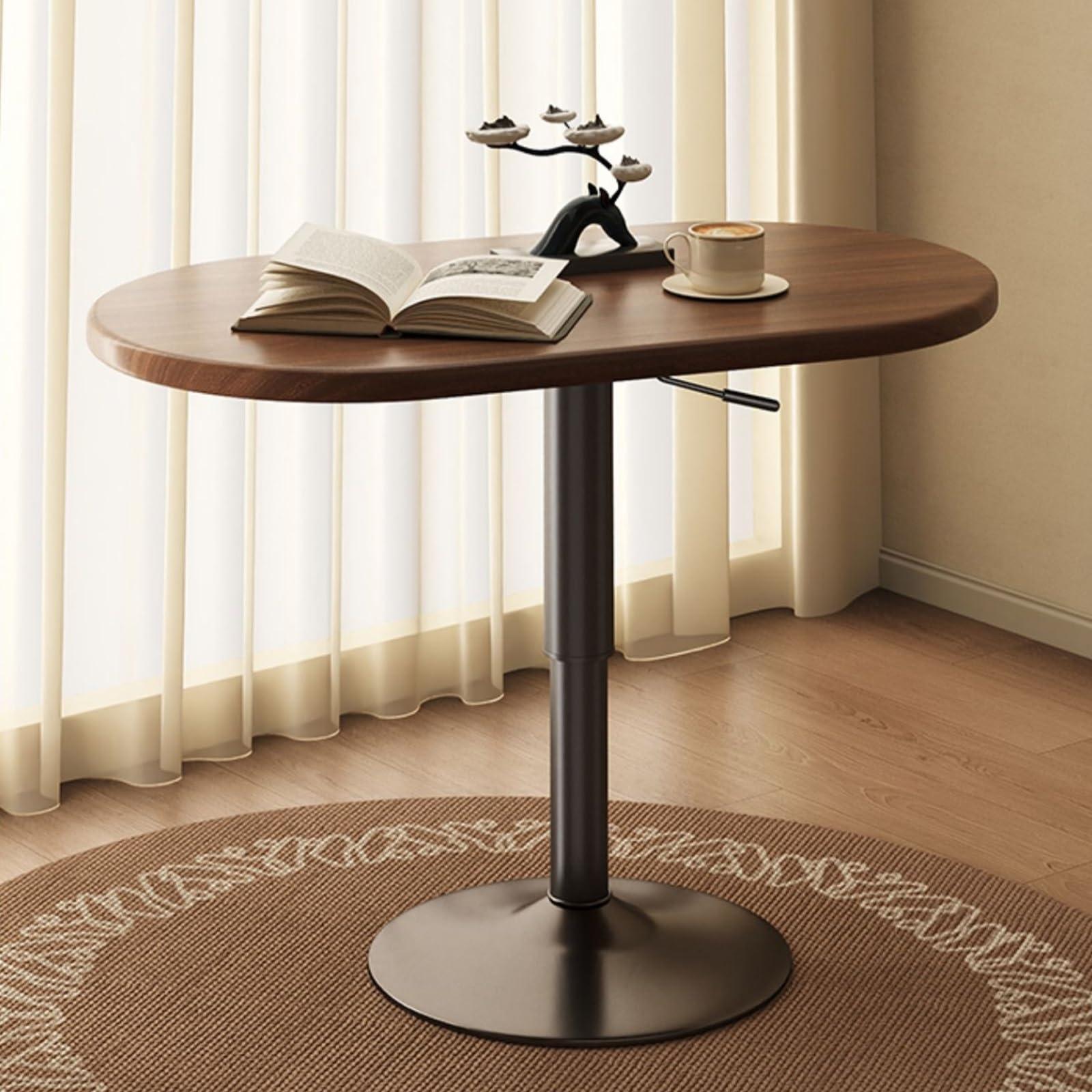 Mesa de Centro de Altura Ajustable, Mesa de Centro Elevable, Multifunción, Mesa de Salón, Mesa Lateral para Sofá o Cama, Ideal para Combinar en Salones y Dormitorios