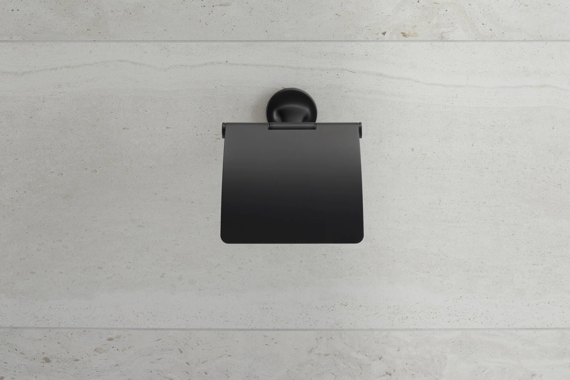 Duravit Starck T - Portarrollos de Papel para Pared (1 Rollo), Color Negro Mate