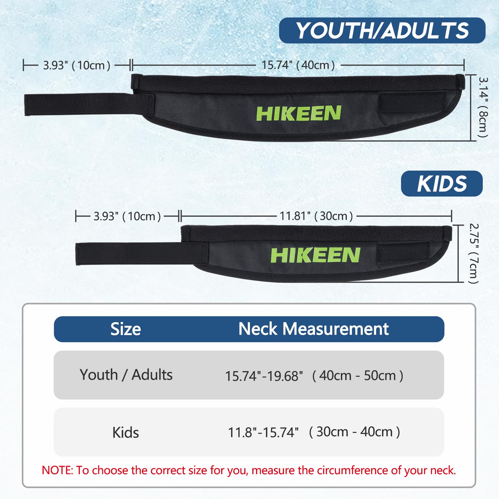 Boosteady Protège-cou de hockey de qualité supérieure, résistant aux coupures, réglable et doux, équipement de protection de hockey sur glace de sécurité optimale pour jeunes, adultes et enfants