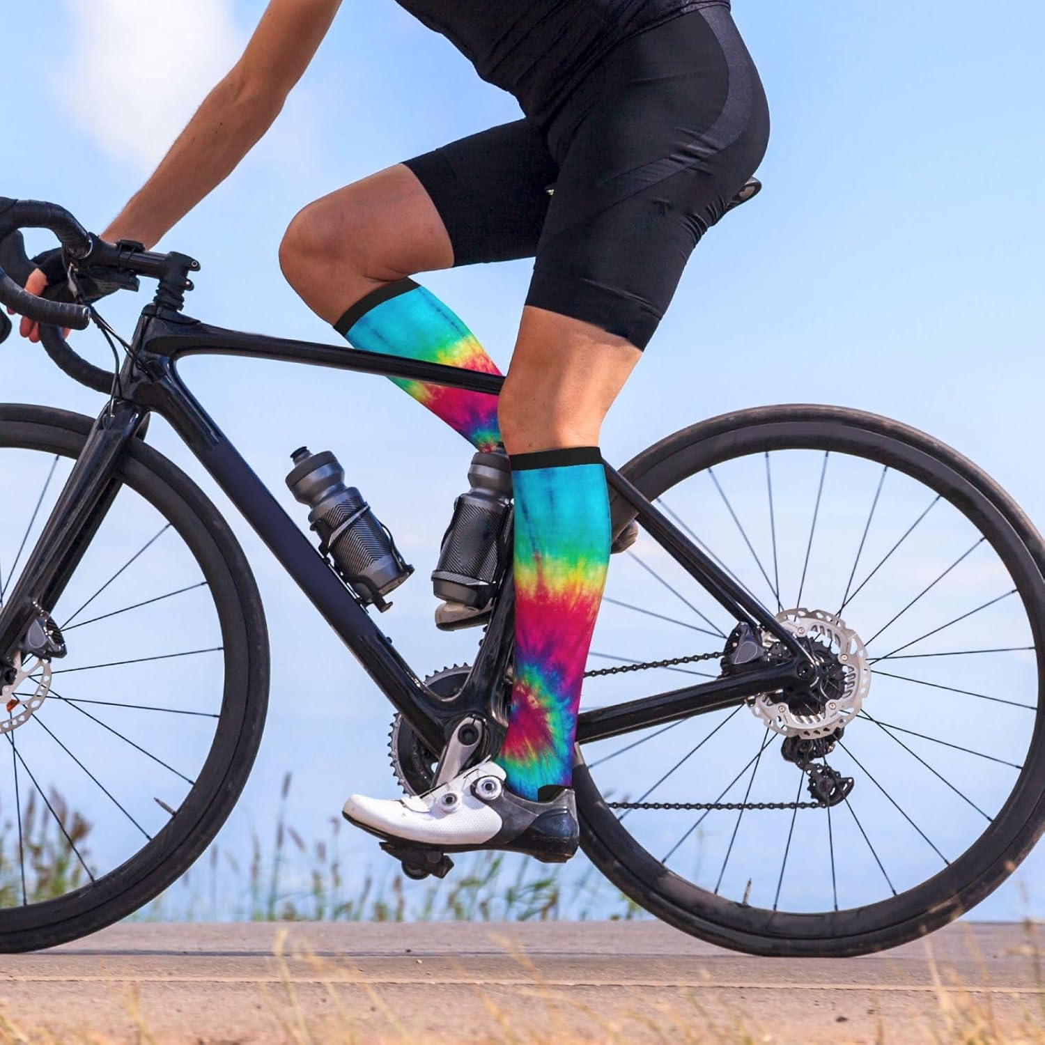 Compression Socks Knee High Circulation Support Socks For Women Men Athletic Running Hiking Cycling - Image 3