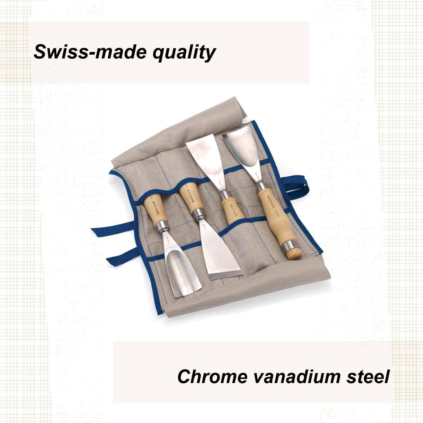 PFEIL "Swiss Made" Fishtail Gouge Set, 4 Piece
