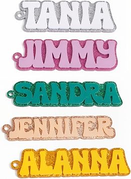 Personalized Water Bottle Name Tag, Custom Name Tag Keychain for Kids Backpacks, School Bags, Luggage, Diaper Bags, Back to School Gift