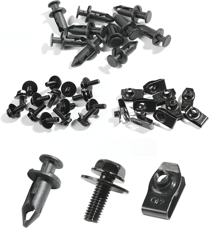 Kit de presilhas e parafusos do protetor inferior do motor SUJADE para Infiniti e Nissan – 35 peças