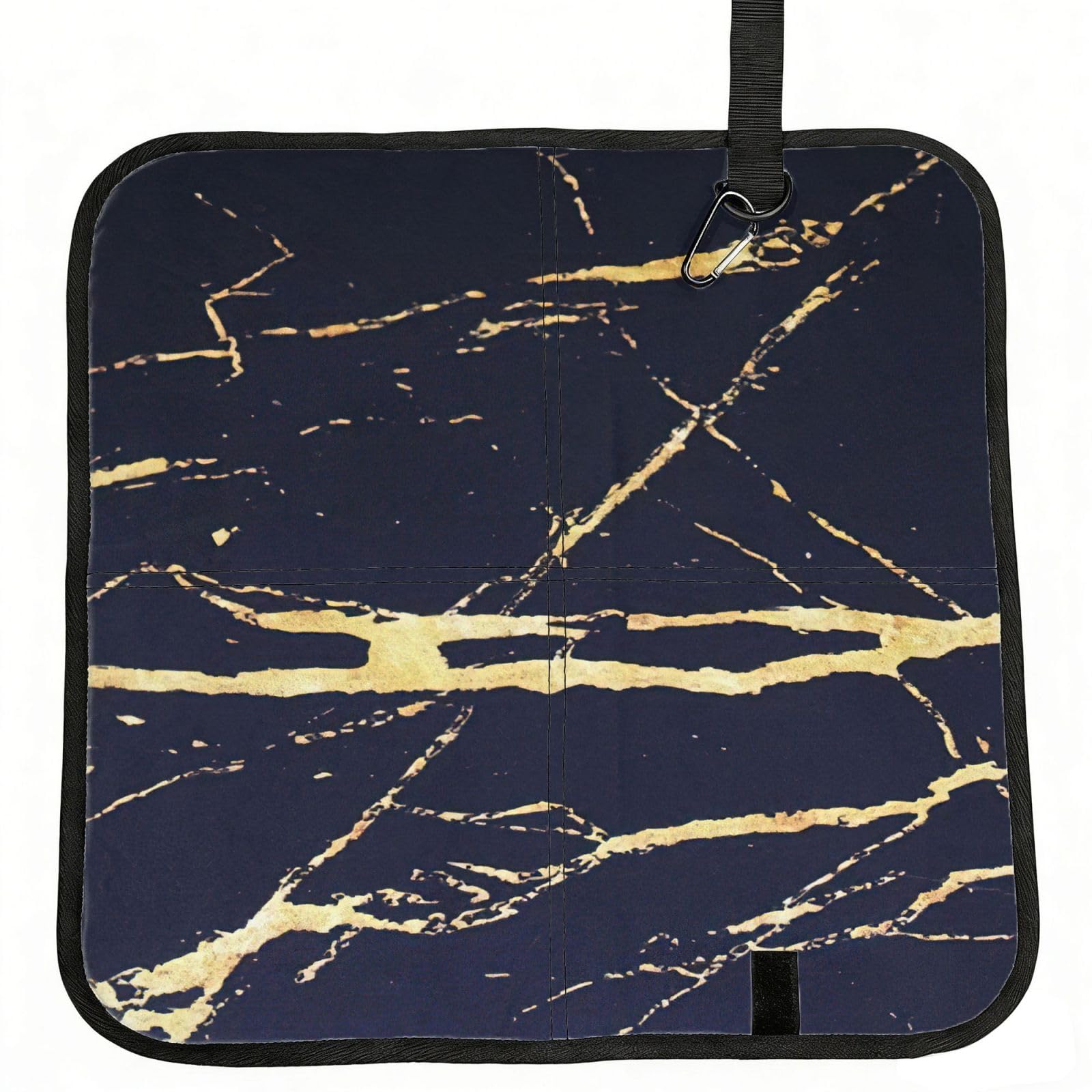VCzsdff Marble Print Portable Seat Cushion Folding Bleacher Pad Compact Picnic Sitting Mat Polyester 40cm