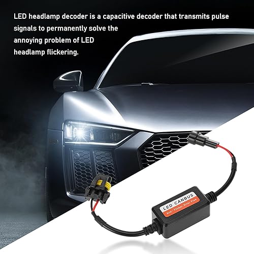 Miniatura 6 de 2 bombillas LED H139008 CANBUS Decodificador multifunción IP67 resistente al agua Plug Play Radio Interferencia Decodificador de interferencia,