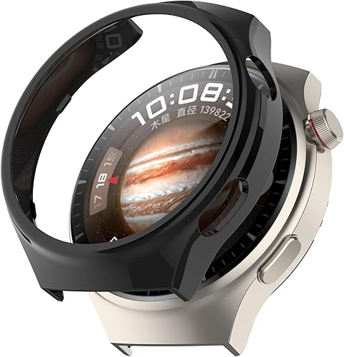 Miniatura 3 de Disscool Protector de pantalla de vidrio templado compatible con Huawei Watch 4 Pro, PC de 0.013 in y vidrio real reemplazan la funda protectora