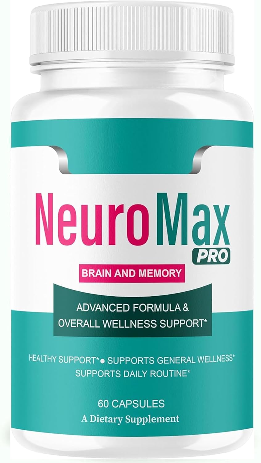 NeuroMax PRO – Brain & Cognitive Wellness Formula | Supports Mental Energy, Focus, Clarity & Daily Cognitive Balance | Advanced Wellness Support | 60 Capsules