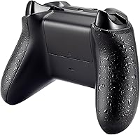 Vista 5 de eXtremeRate Replacement Non-Slip Side Rails Handles, Game Improvement Back Panels for Xbox One S, Xbox One X Controller - Textured Black