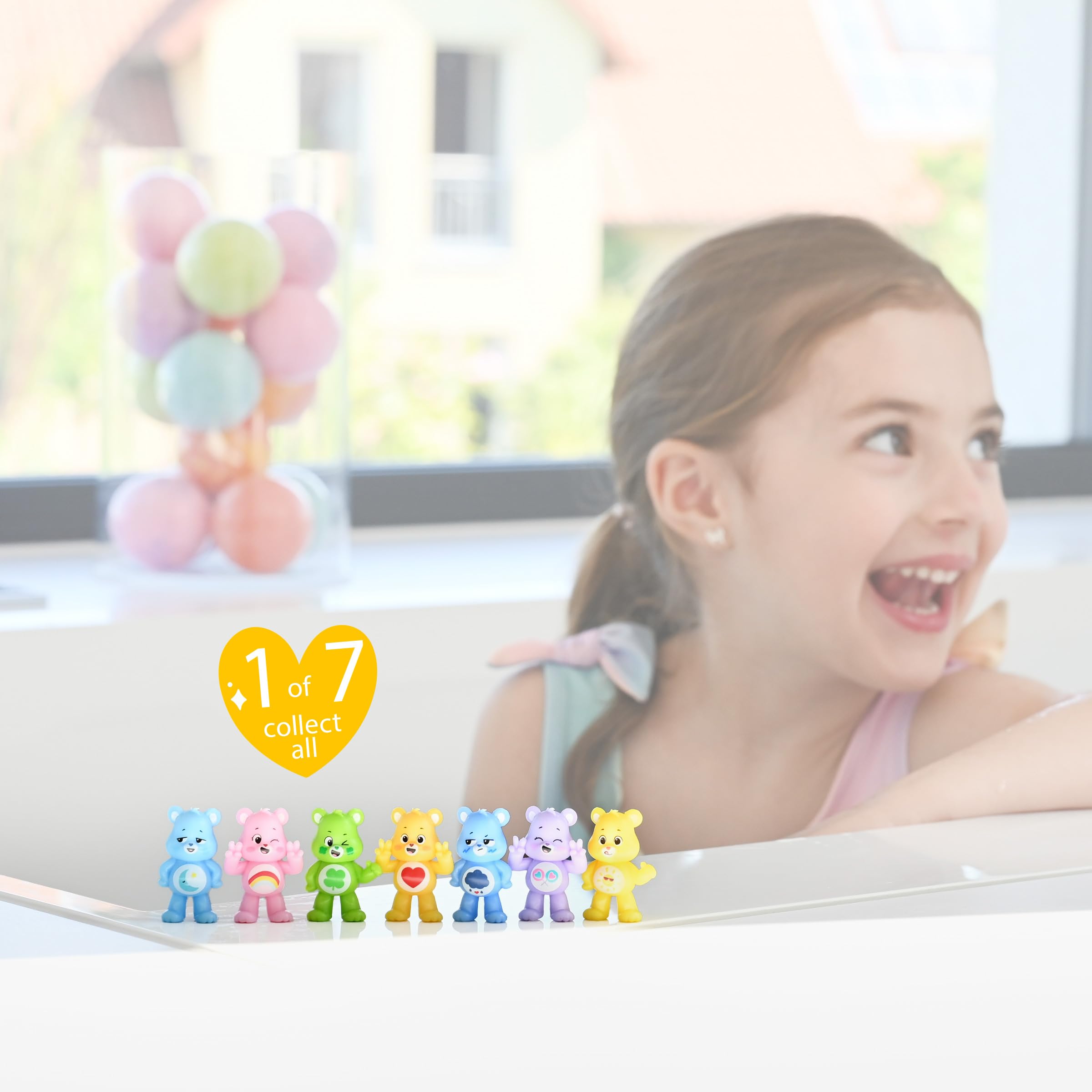 Glibbi Care Bears Surprise, kula kąpielowa w 1 z 4 kolorów, z figurką niespodzianki, 100 g, od 3 lat