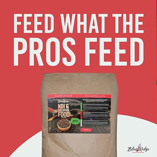 Miniatura 2 de Blue Ridge Koi Fish Food 50lb - Koi Food Fórmula grande de crecimiento de 316 pulgadas, alimento para peces de colores, alimento de pescado premium