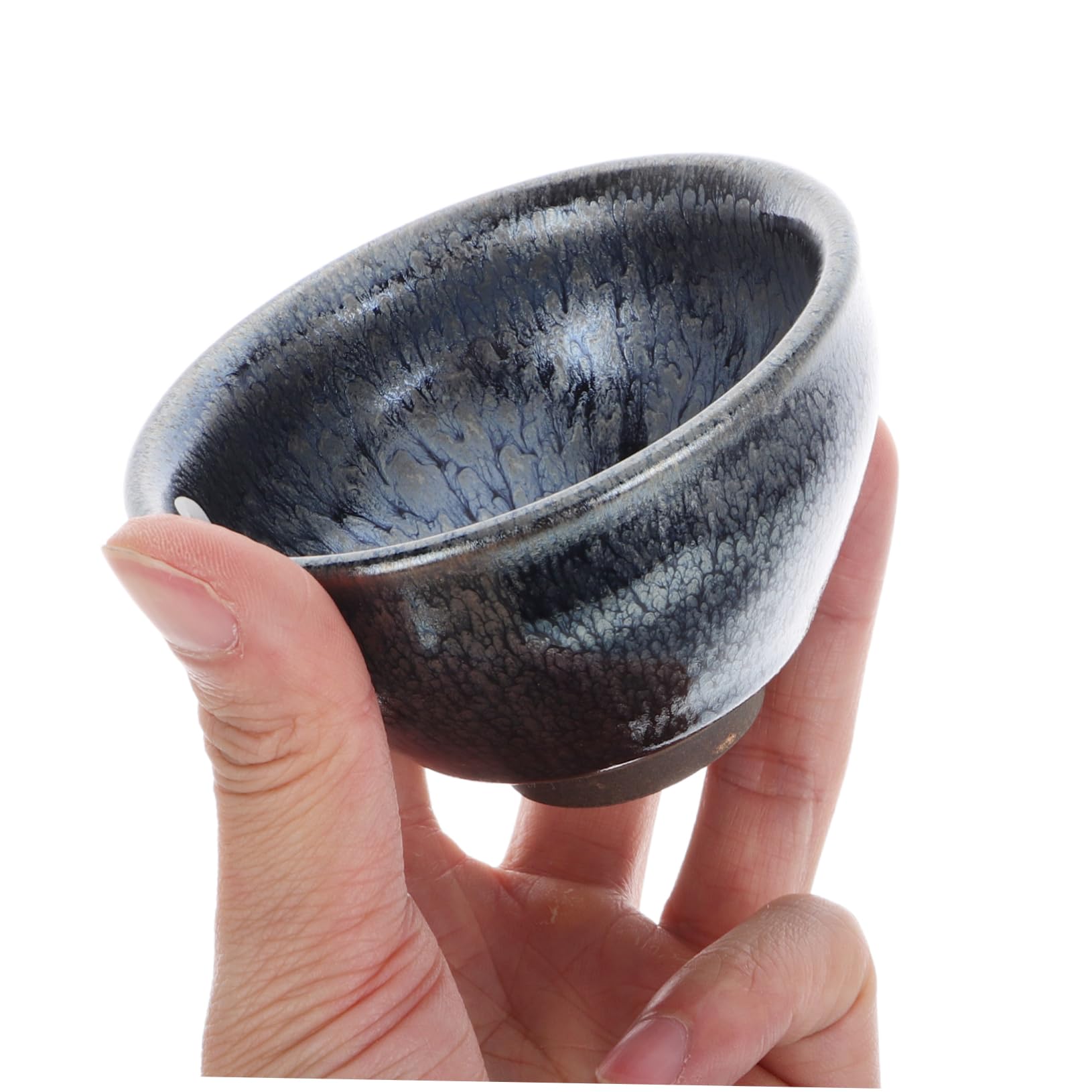POPETPOP Chinesische Teetasse aus Porzellan mit Deckel und Sieb Traditionelle Keramik-tasse für Teezubereitung Retro-design für Teegenuss zu Hause Büro