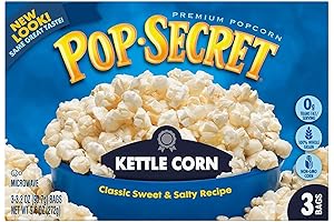 Microwavable Kettle Corn Popcorn 6 Pack Box