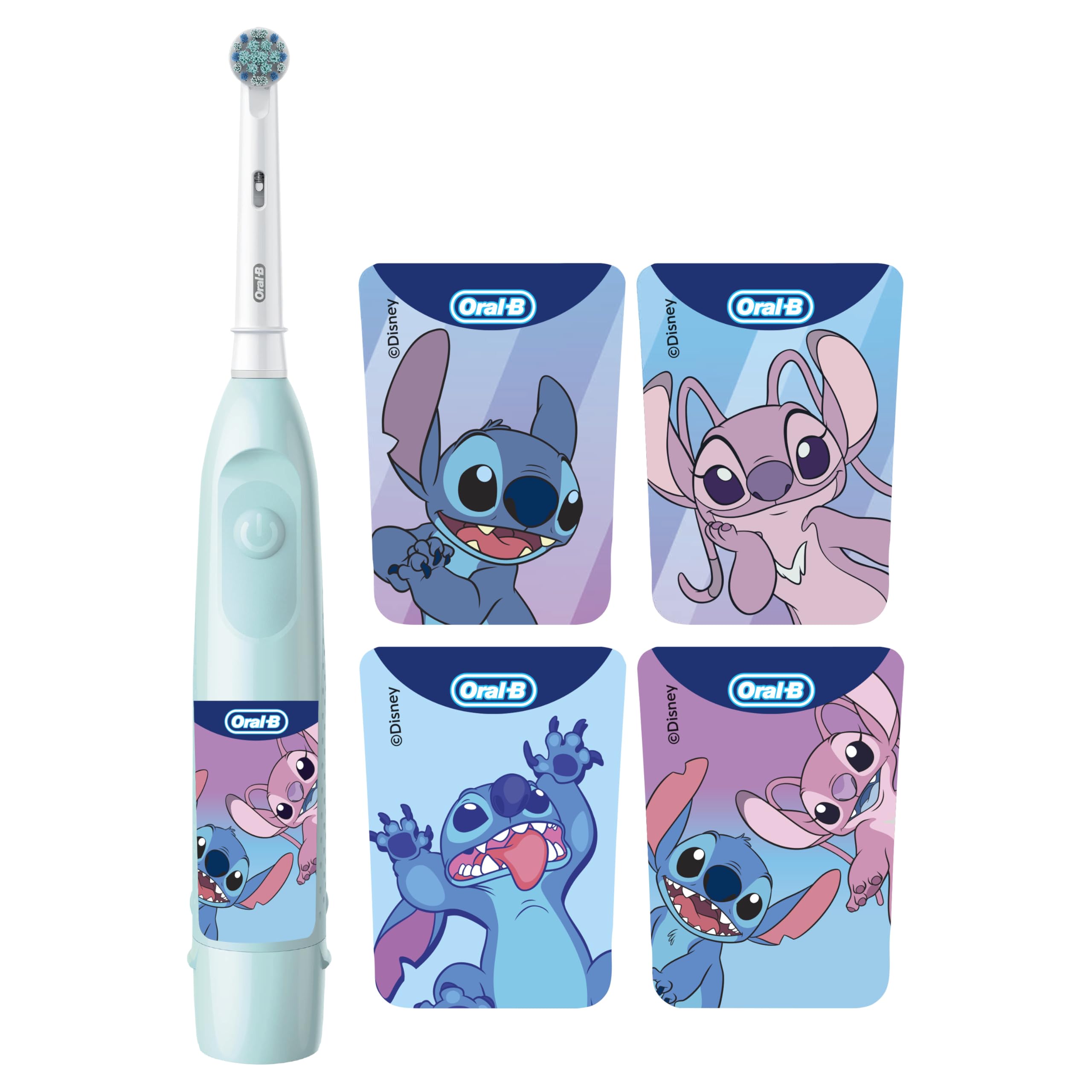 Cepillo de dientes eléctrico para niños Oral-B con batería, con cerdas extra suaves que cambian de color, para niños a partir de 3 años