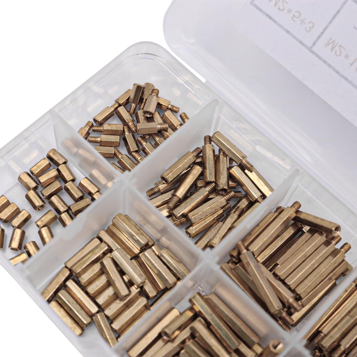 320pcs NUZAMAS M2 Motherboard Standoff Screws Male Female Hex Brass