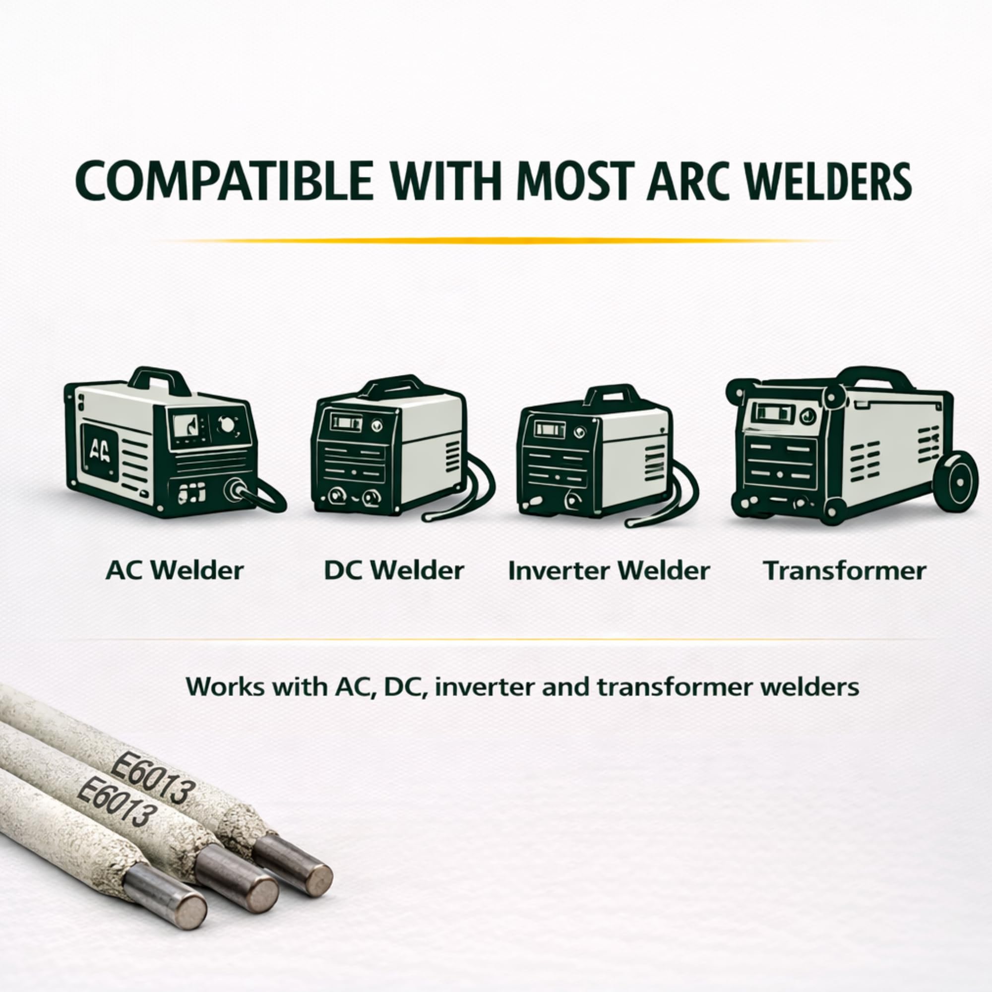 MKGT® - E6013 ARC - Varillas de soldadura, electrodos para soldar, para uso general