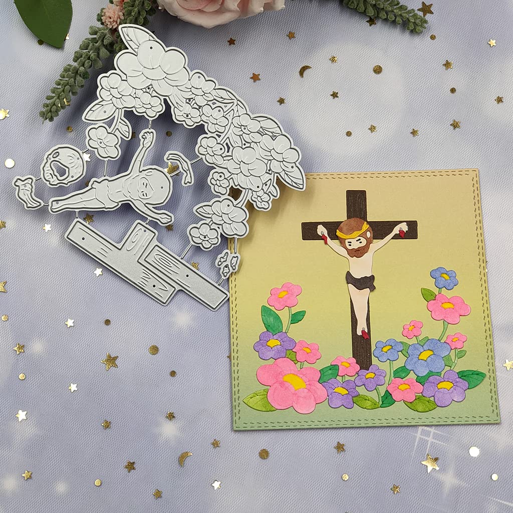 Metall Stanzschablone Jesus Kreuz - Bastelschablone Für Karten Und Scrapbooking