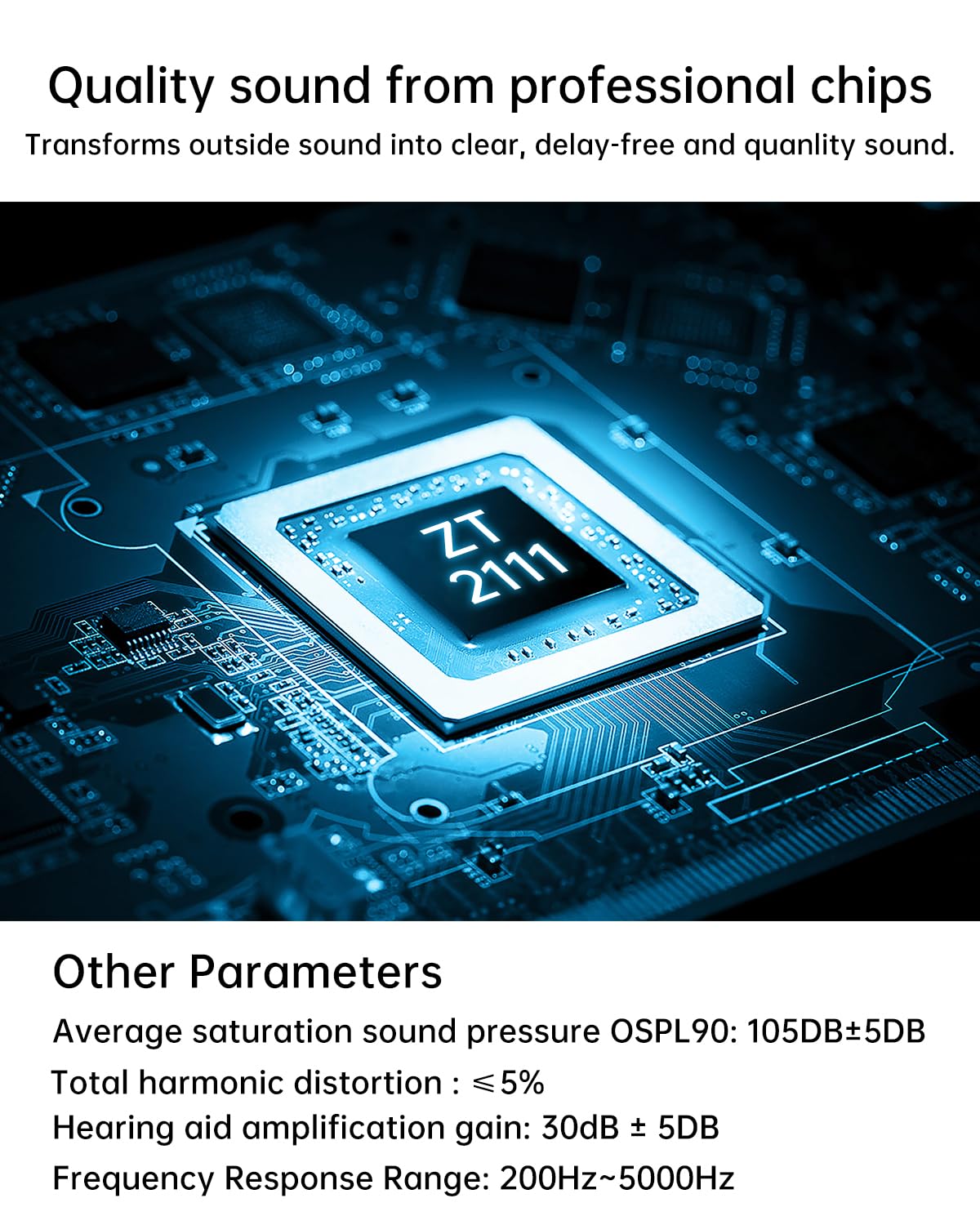 Hearing Amplifiers for Seniors,Larksound Invisible Rechargeable Digital Hearing Aids with Noise Cancellation for Adult Severe Hearing Loss,WDRC Algorithm with Volume Control white
