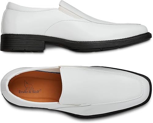 Drake & Wolf Mocasines para hombre - Zapatos de vestir casuales para hombre - Zapatos de vestir antideslizantes para hombre - Zapatos de vestir