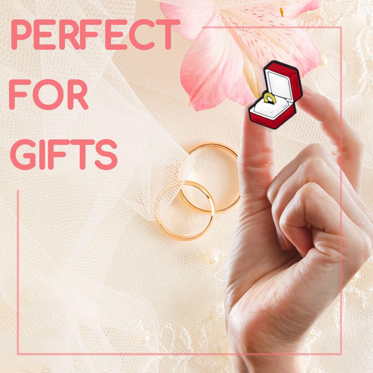 Wedding Shoe Charms, Bride Charms for Shoes, Wristbands Sandals and Bracelets, Gifts for Holidays and Special Occasions.