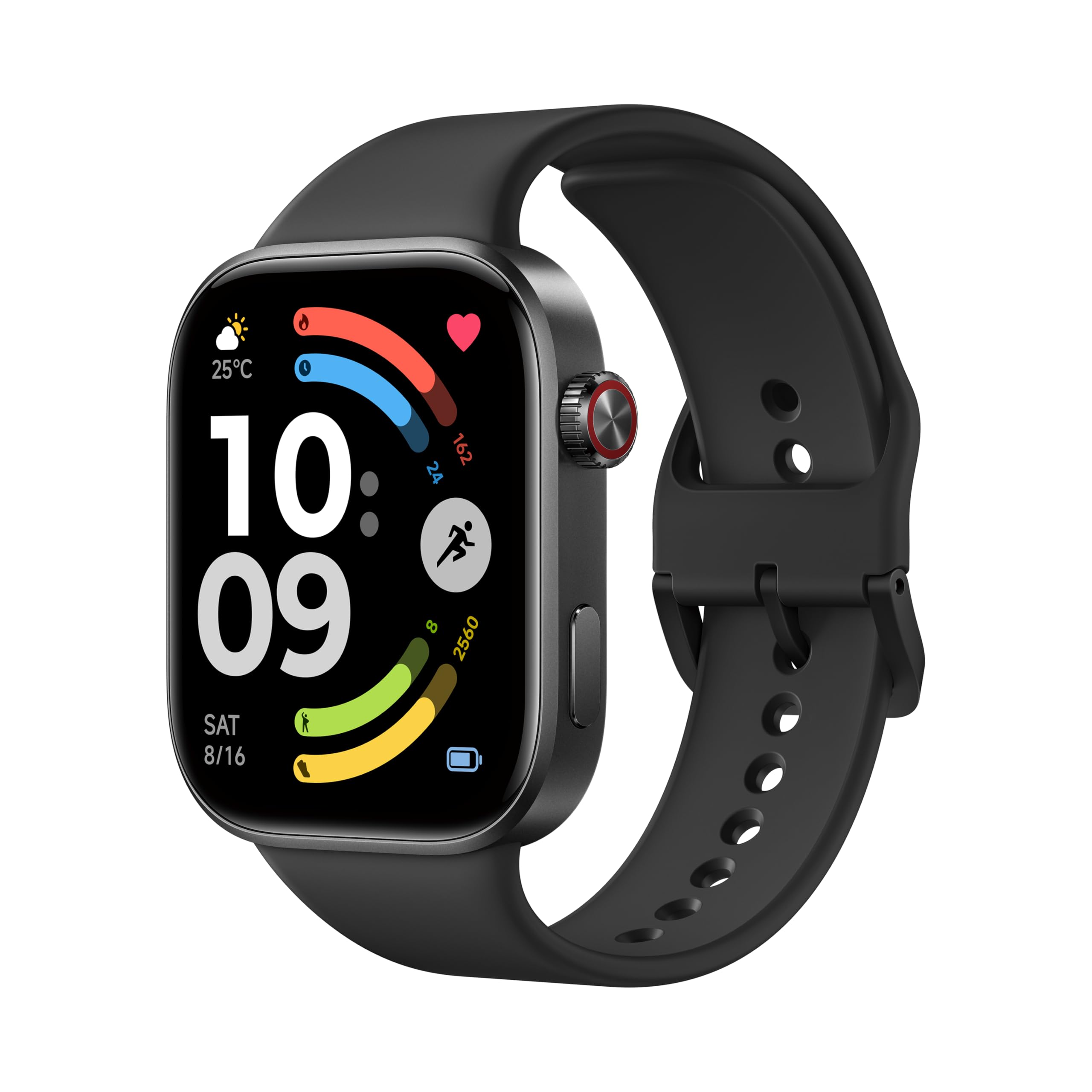 XIAOMI Redmi Watch 6 Smart Watch, 2.07'' AMOLED Display, GPS, Heart Rate/Sleep/Stress Tracking, 150+ Sports Modes, 24-Day Battery Life, 5ATM, for Android & iOS, Black