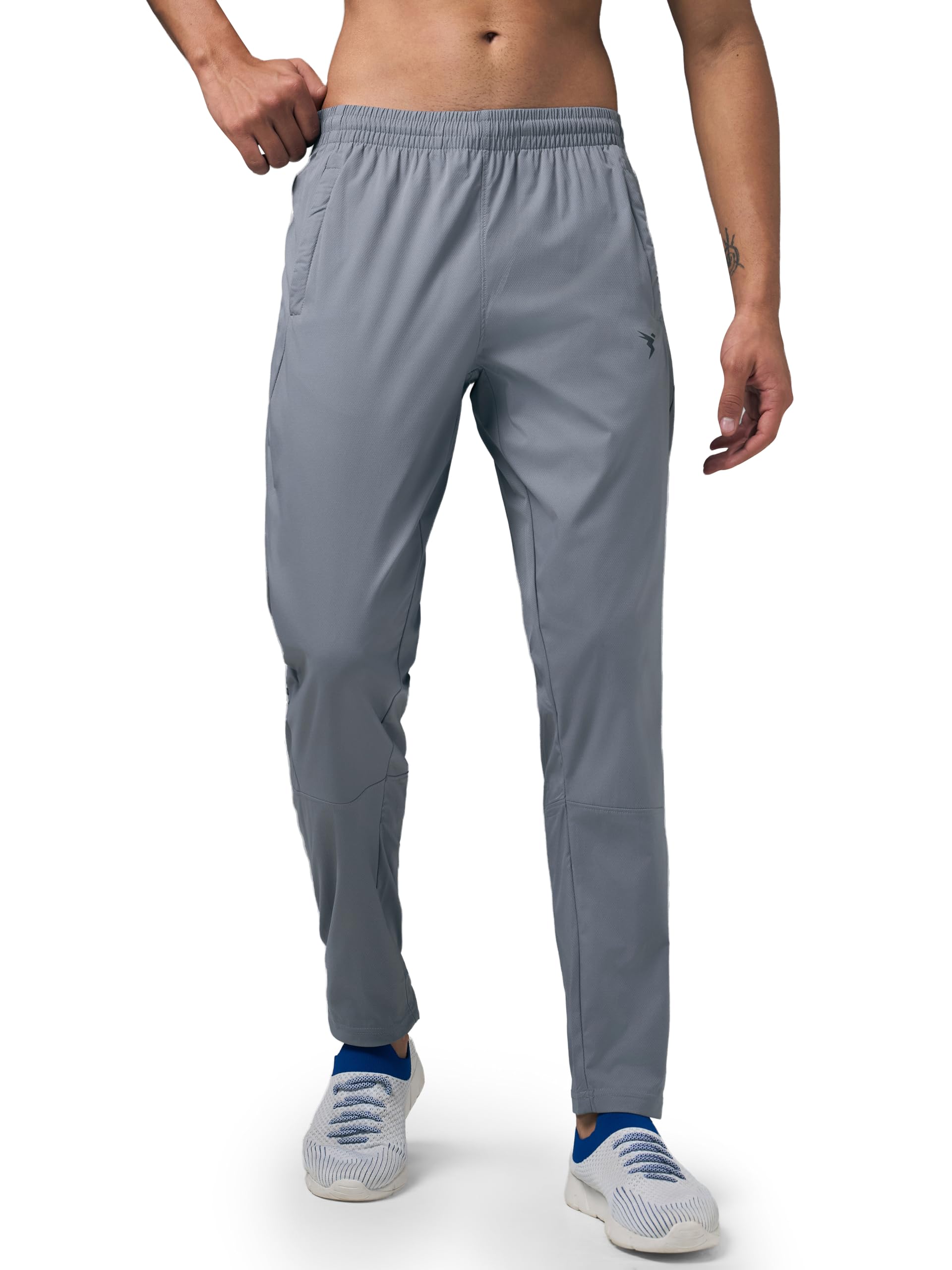 Men's Solid Slim Fit Sports Track Pants with TS LYTRA | Quick-Dry, Moisture-Wicking, UPF 50+ & Odour-Resistant Activewear for Gym, Running & Training-image-26