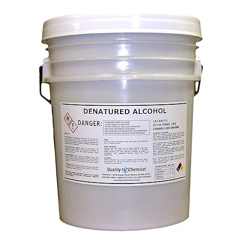 Quality Chemical Cubo de alcohol desnaturalizado de 200 a 5 galones, 640 onzas (paquete de 1)