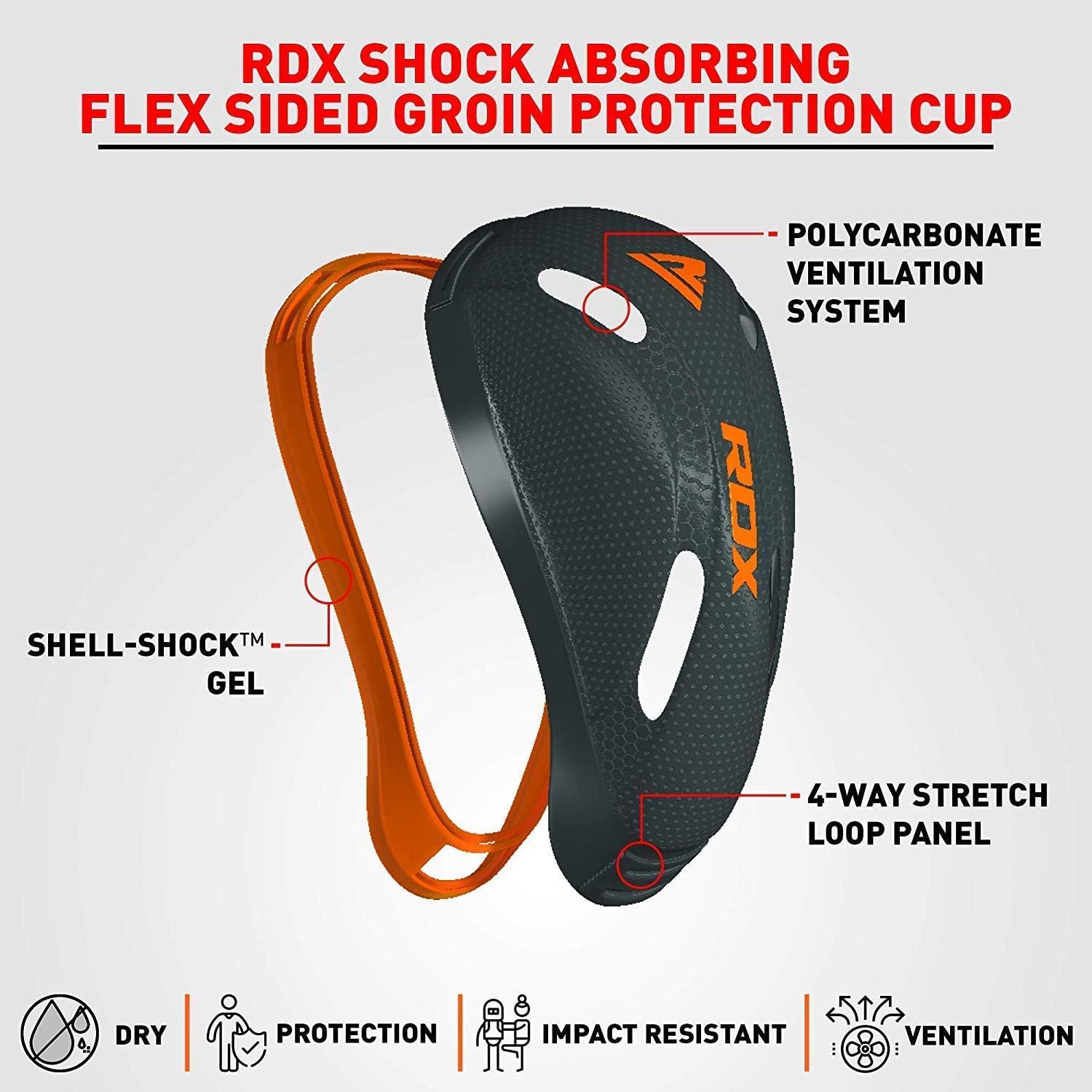 RDX Groin Cup for Muay Thai, MMA, Boxing and Training, Ventilated Protector Shield Support for Kickboxing, Martial Arts, Taekwondo, BJJ, Karate, Fighting, BJJ, Krav MAGA and Sparring : Sports & Outdoors