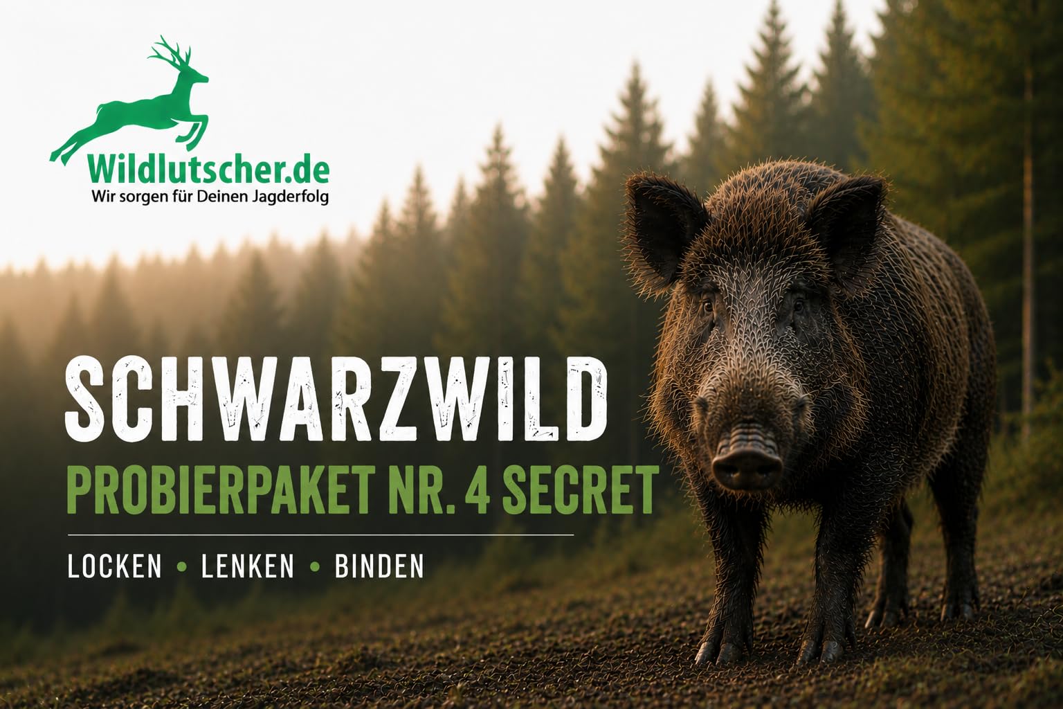 Schwarzwild Probepaket Nr.4 Secret – Fast unsichtbares Locksystem für Schwarzwild | Locken, Lenken & Binden | Boilies, Pinienteer, Lockpaste & Lockmittel