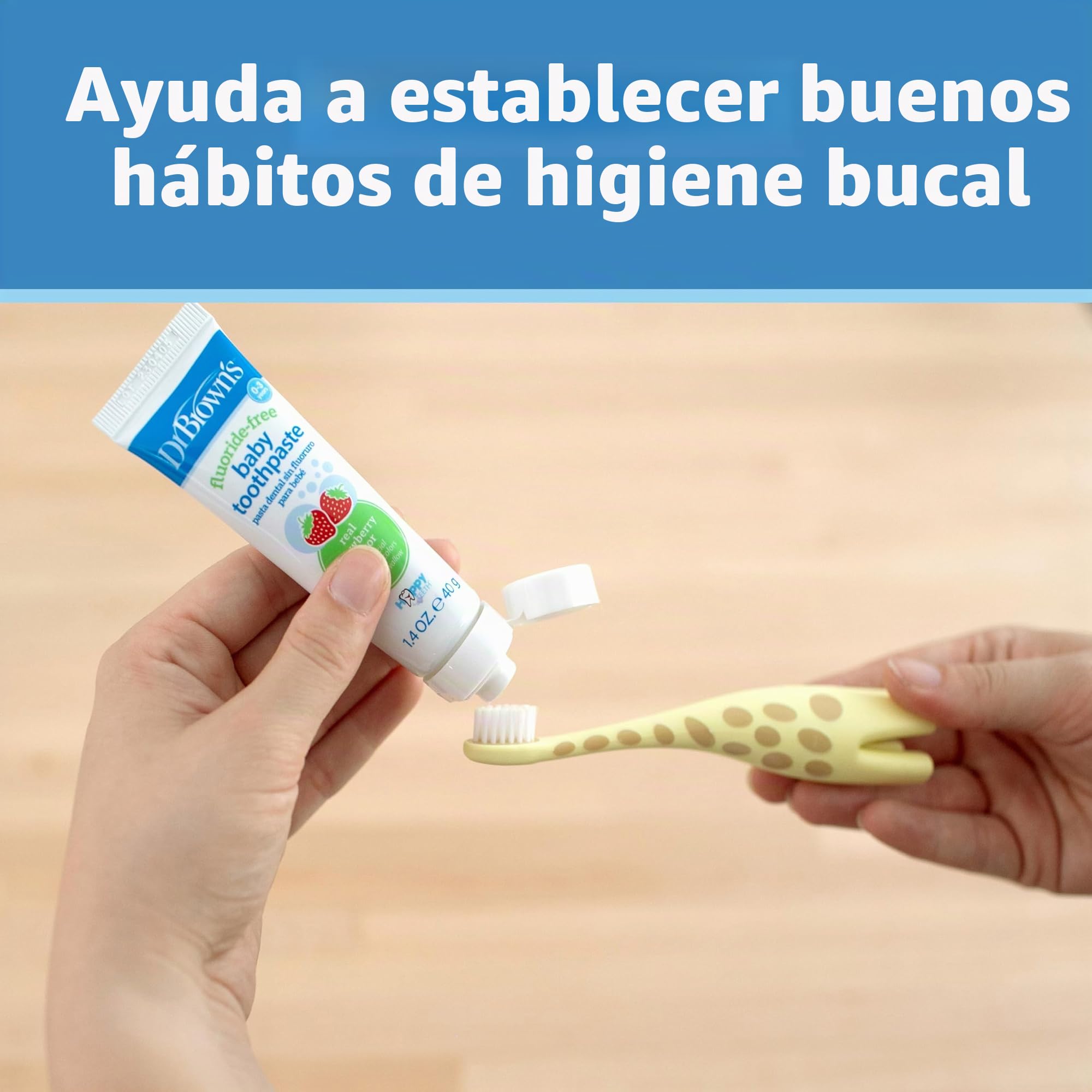 Dr. Brown's HG061-P4 - Juego de cepillos de dientes para bebés