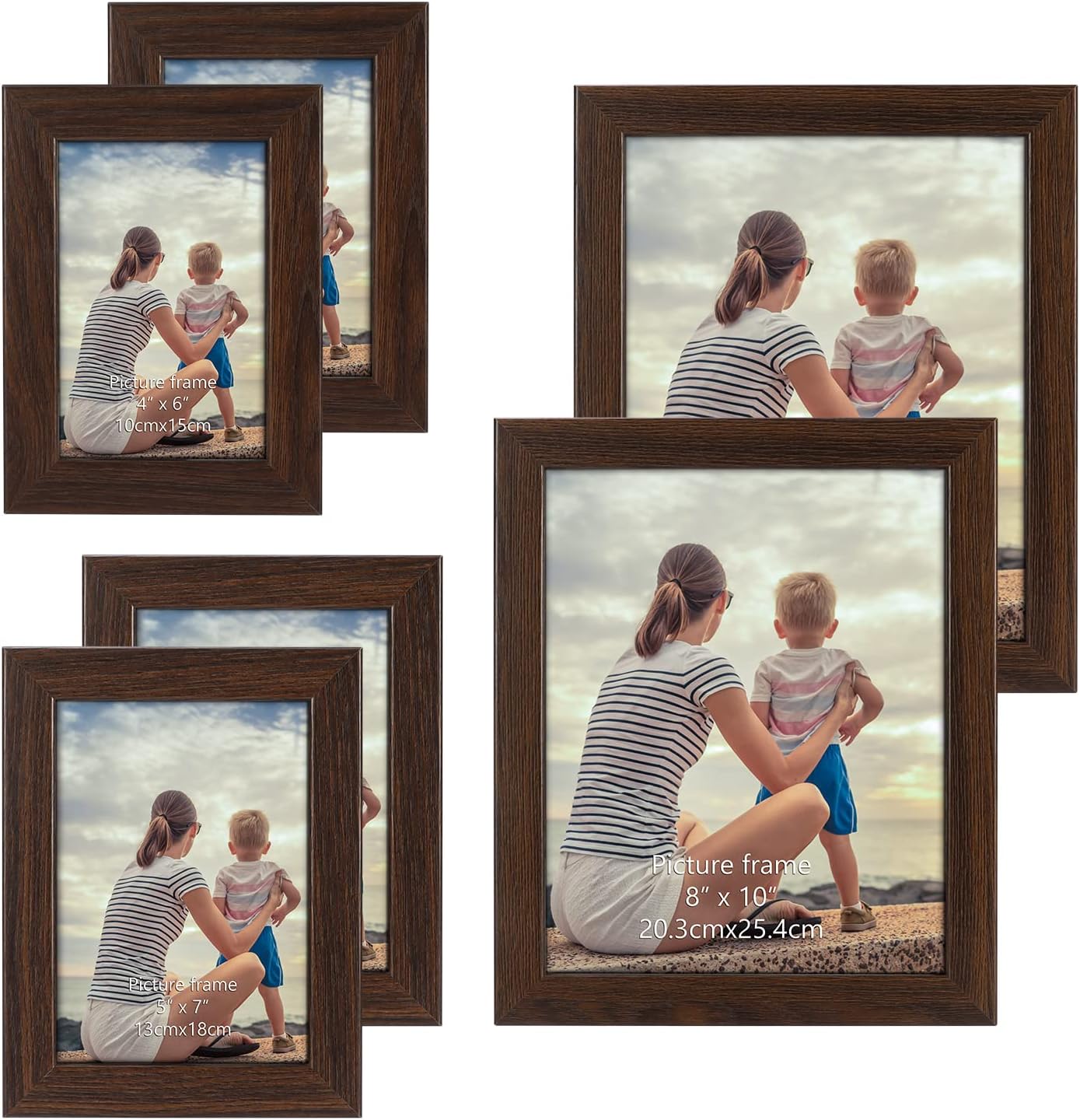 Buy CRUGLA Gallery Frame Set of 6 for Wall Decor Tabletop Vertical