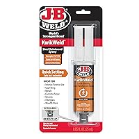 Vista 9 de J-B Weld 6 Minute Set Epoxy KwikWeld, Alta Resistencia, Impermeable, Paquete de 2, Gris Oscuro, 50176-2