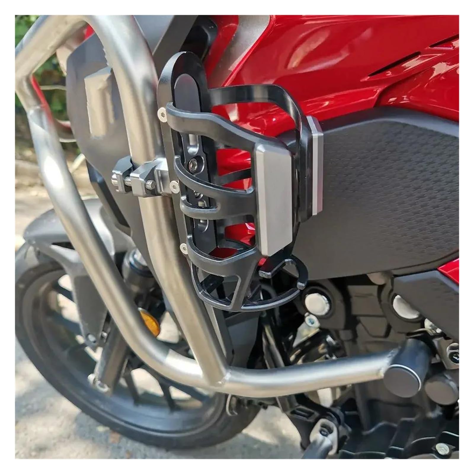Porte bidon Moto pour BM&W R1300GS R1300 GS Adventure Moto Fournitures CNC Boisson Bouteille d'eau Cage Porte-gobelet Objets Accessoire Montage Universel(5)