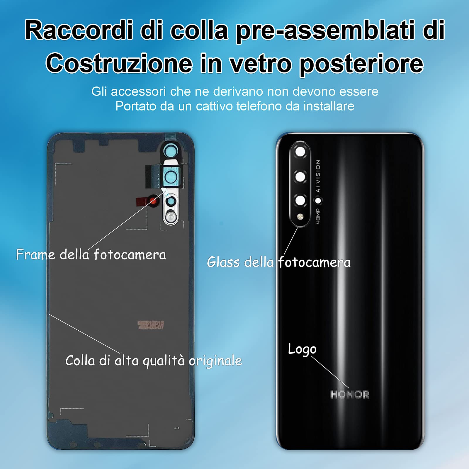 Scocca Vetro Posteriore Sostituzione per Honor 50 Originale Coperchio